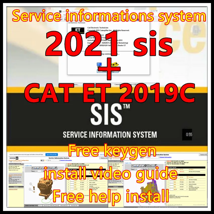 2021 SIS + 2019 C Cat ET 2019C - Electronics Repair Service reseña y precio